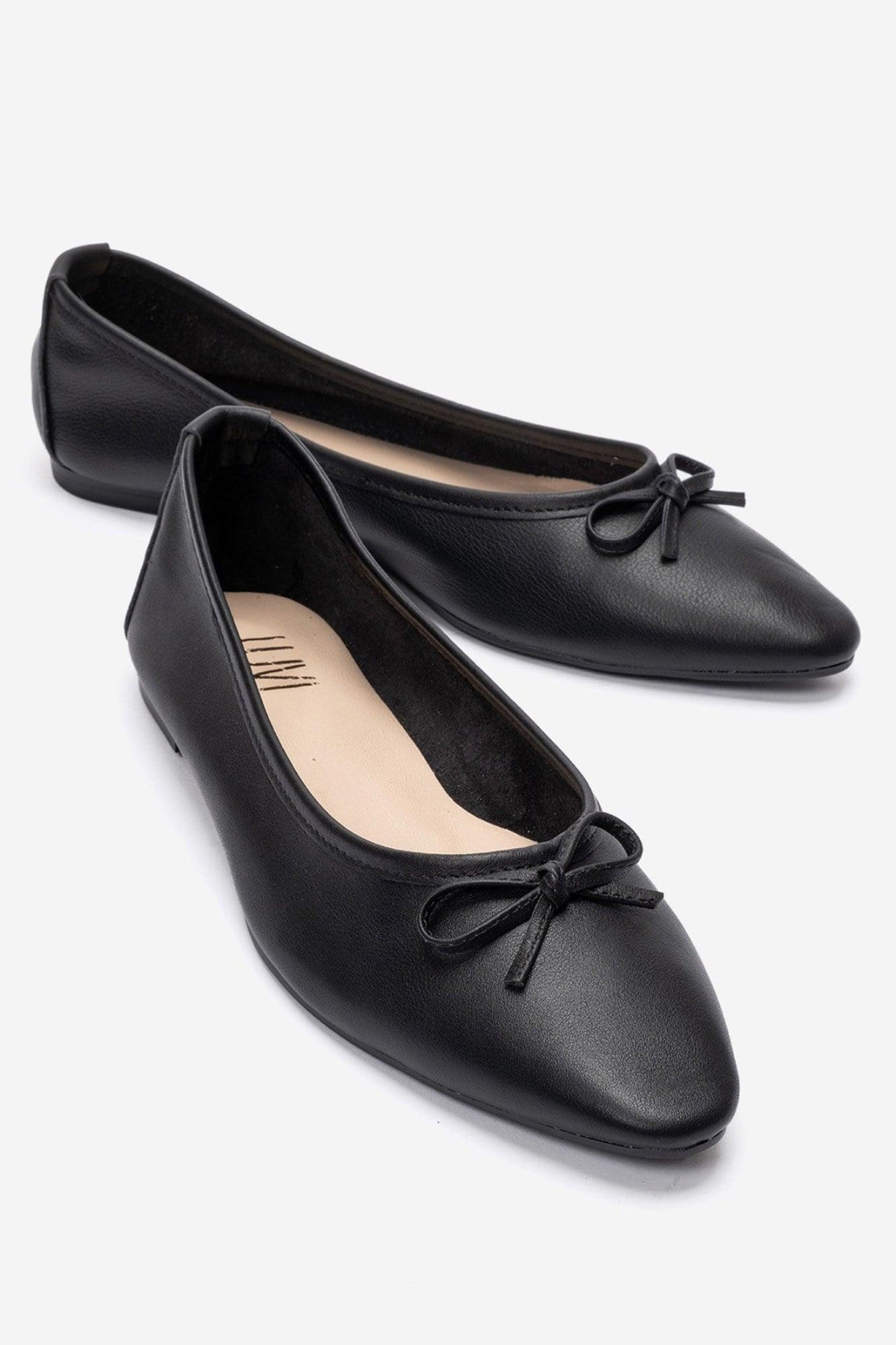 Umiel Leder Schleife Ballerina