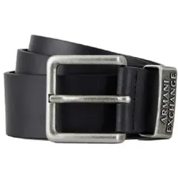 A|X Armani Exchange für Herren. 951186CC52800020 Schwarzer Ledergürtel (36), Lässig, Klassisch