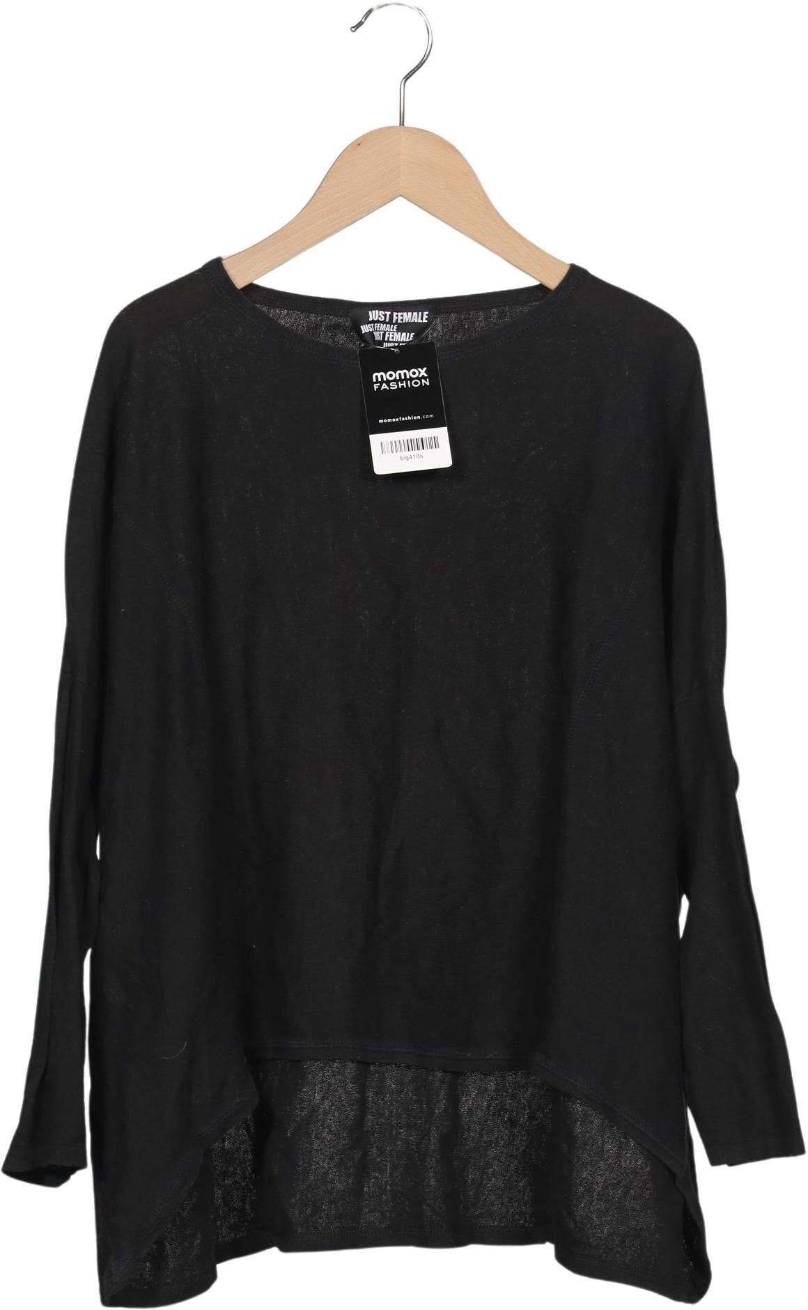 Just Female Damen Pullover, Schwarz, Gr. S, Baumwolle - Second Hand
