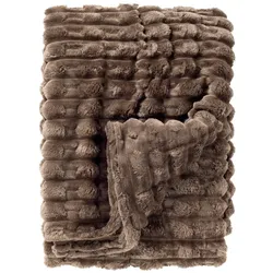 Dutch Decor Kuscheldecke 'Lucas' 150 x 200 cm - Mehrere Farben (Farbe : Driftwood - Taupe)