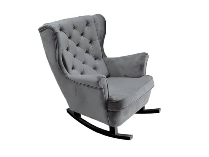 DomiMeble Relaxsessel Gepolstertem Sitz Armlehnen Fernsehsessel Loungesessel Polstersessel Couchsessel Armsessel Chair Wohnzimmersessel Ohrensessel Armlehnensessel 102x81x95cm Ash_29858