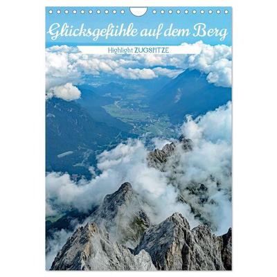 Glücksgefühle auf dem Berg - Highlight Zugspitze (Wandkalender 2026 DIN A4 hoch), CALVENDO Monatskalender