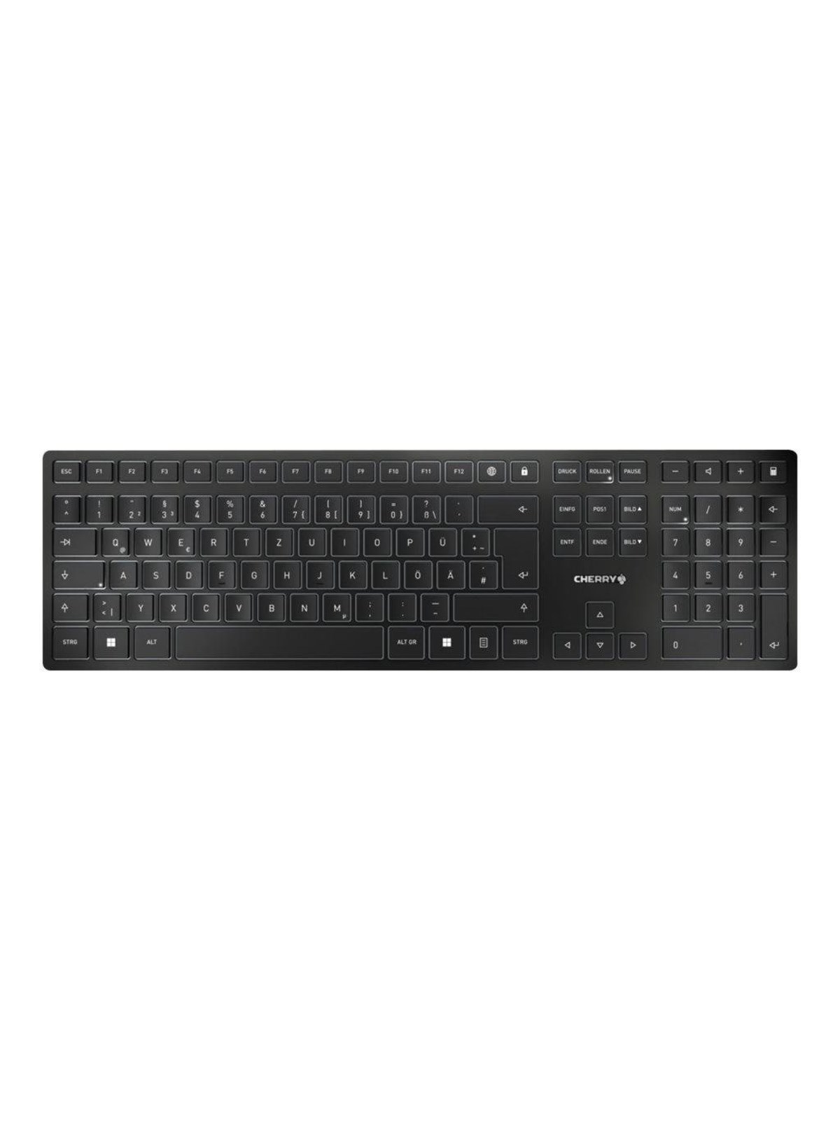 Cherry KW 9100 SLIM - Tastatur - Deutsch - Schwarz