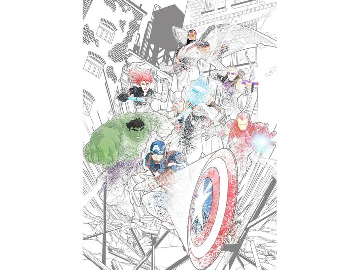 FOTOTAPETE AVENGERS ATTACK