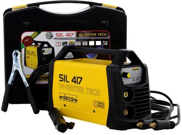 Poste à souder inverter Deca SIL 417 - 170 A max - alimentation 230 V - kit d'utilisation