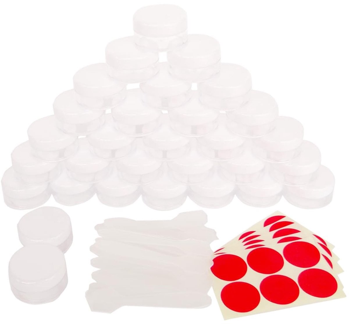 Solidchoice Set van 30 lege cosmetische monstertjes van 10 ml met schroefdop