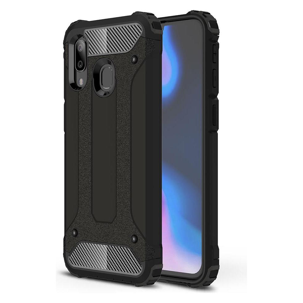 Techsuit - Hybrid Armor - Samsung Galaxy A40 - Black (Samsung Galaxy A40) (56337389)
