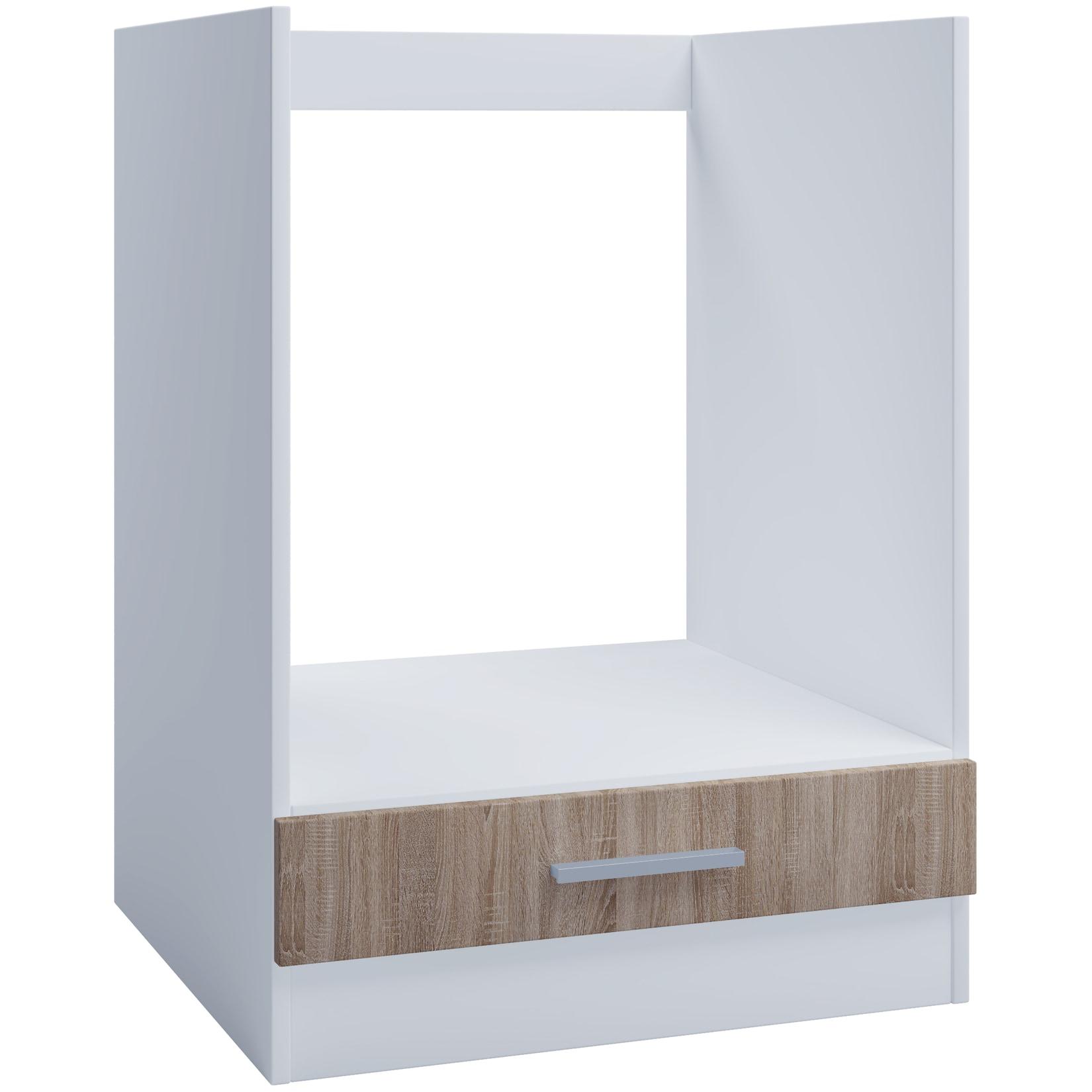 Kontor-Hermsen Herdumbauschrank 60 cm mit Schublade Sonoma Eiche
