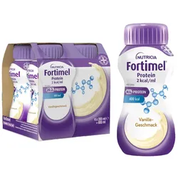 FORTIMEL Protein 2 kcal Vanillegeschm.Trinknahrung 4X200 ml