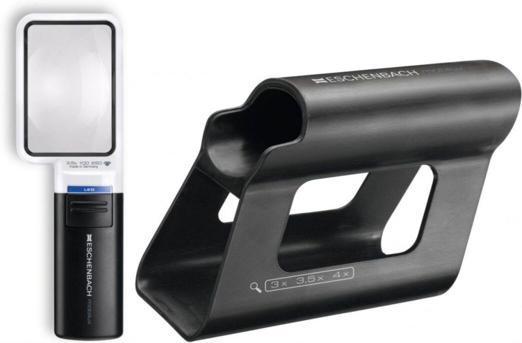 Eschenbach 15113 mobilux LED 3,5x 10dpt 75x50mm + Mobase