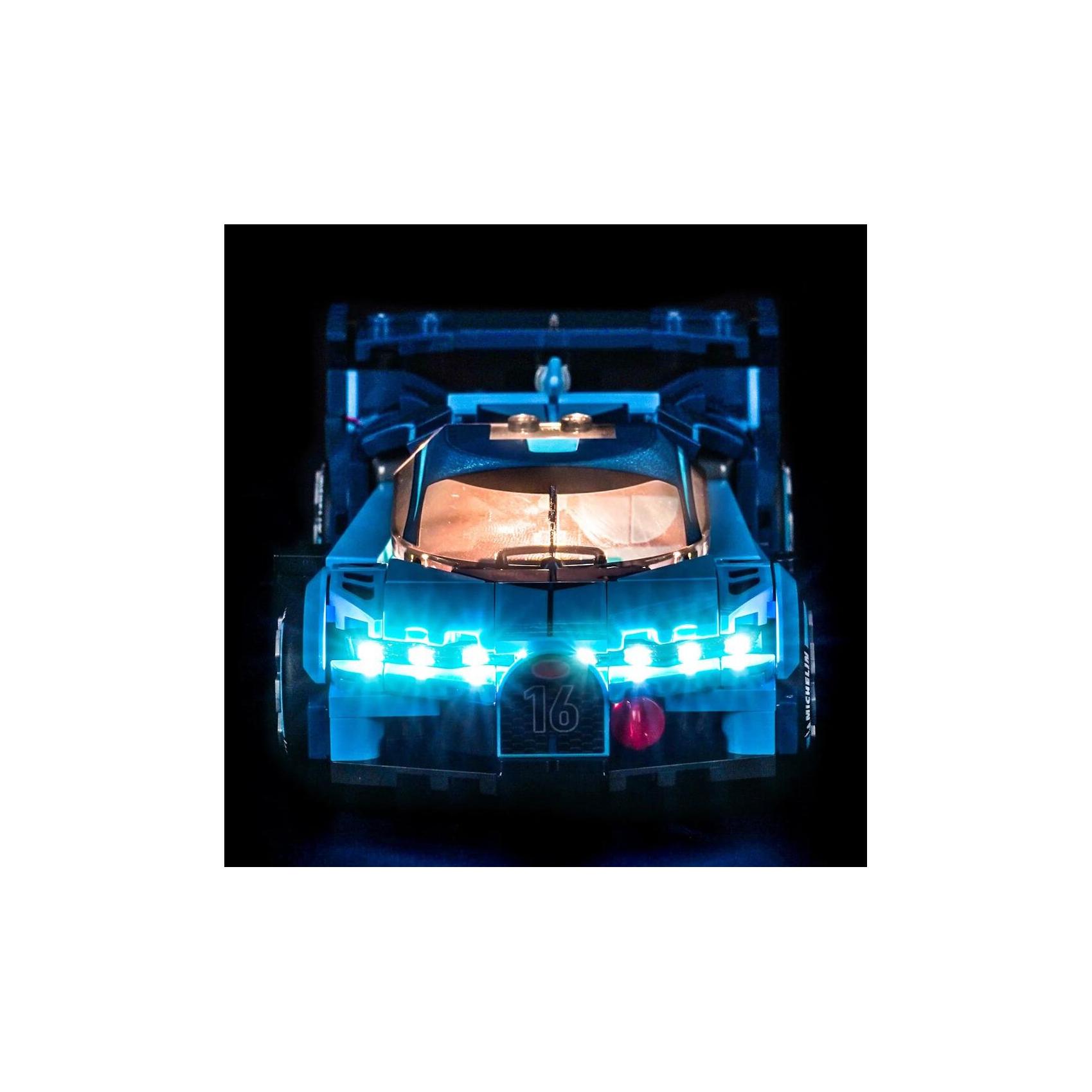 BrickBling LED Beleuchtungs-Set für LEGO 77253 Bugatti Vision GT Hypersportwagen (GC1303)