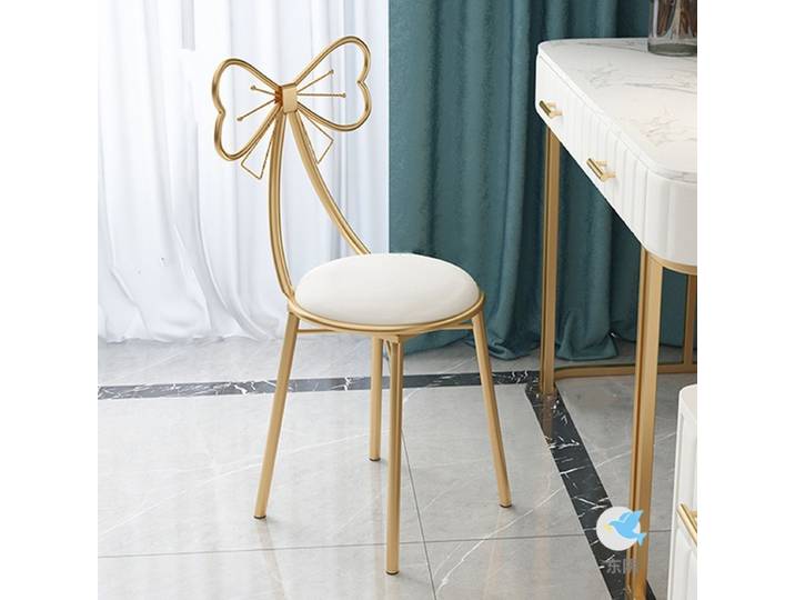 Tabouret de chambre à coucher italien pour fille, chaise papillon, tabouret de maquillage, chaise papillon en gros