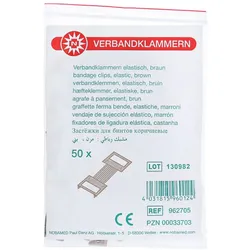 Verbandklammern Braun 50 St