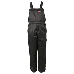Winter-Piloten Latzhose "GLETSCHER" - M - schwarz