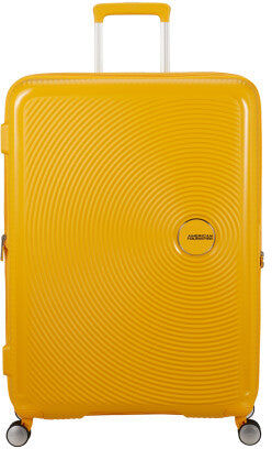 American Tourister Soundbox 80cm 4-Wheel Expandable Suitcase - Golden Yellow