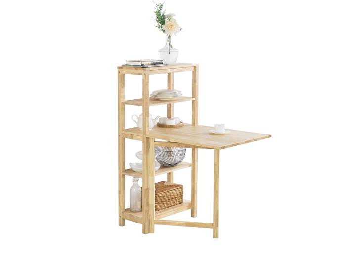 SoBuy Esstisch Natur, Naturfarben, Holz, 98x126x60 cm, Freizeit & Co, Campingausrüstung, Campingtische
