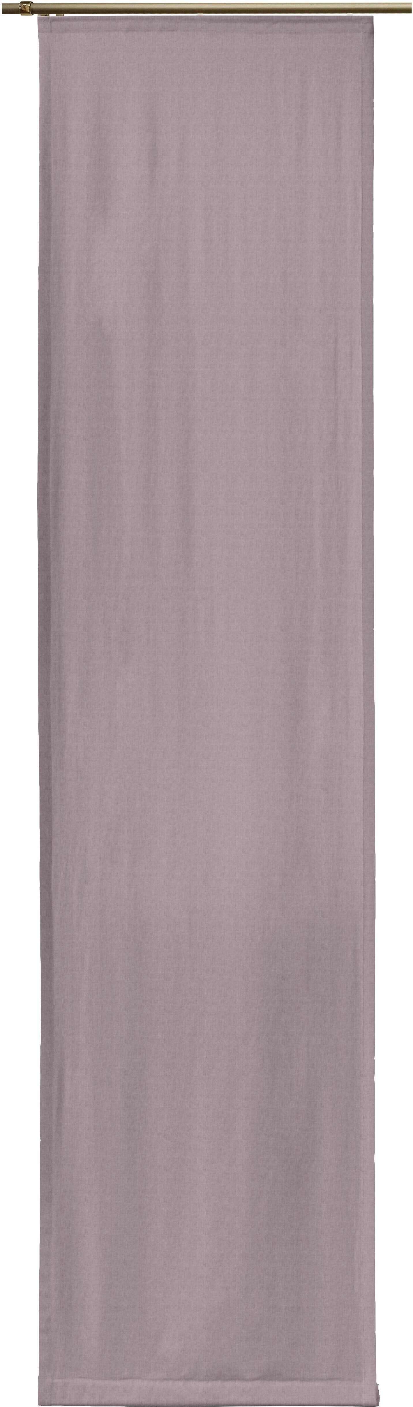 Schiebegardine WIRTH "Sunday" Gr. 4, lila, B:60cm H:245cm, Jacquard, Baumwolle, Polyester, Gardinen, Schiebegardine, Mit Zubehör lila 245cm, Paneelwagen, 60cm