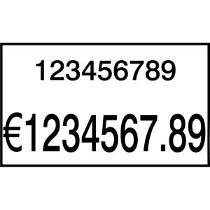 Böttcher-AG Preisetiketten weiß, 26 x 16 mm, permanent klebend, 1000 Stück