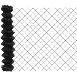 vidaXL Kettenzaun Grau 10 x 1,2 m Stahl