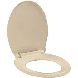 vidaXL Toilettensitz mit Absenkautomatik Quick-Release Beige Oval