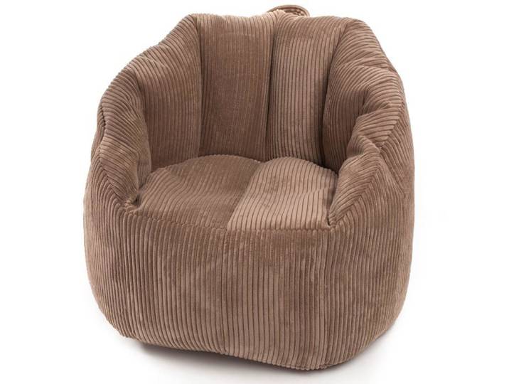 Pouf Fauteuil Velours Rembourré Poignée Double fermeture éclair Anti-Perte Intérieur Confort Sz96 M