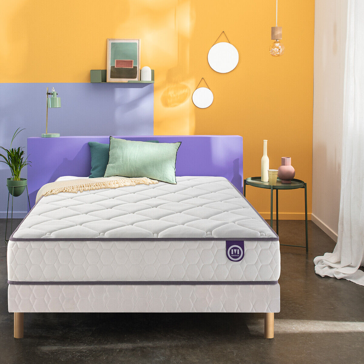 MERINOS Ensemble matelas ressorts et sommier, Cheer Bed