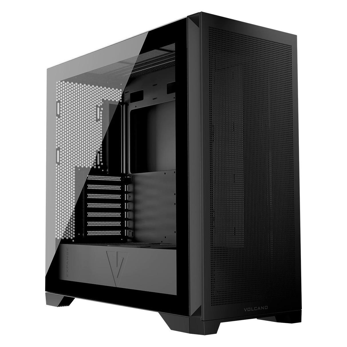 Modecom Computergehäuse VOLCANO EXPANSE S MIDI Black (mATX, Mini-ITX) (AT-EXPANSE-SG-NF-10-000000-0002)