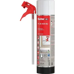 PU-Schaum, Montageschaum, fischer, 2K Schnellschaum PU 400, Baustoffklasse B2, 400ml
