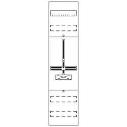 Striebel & John FD17H Zählerfeld ohne Verdrahtung, mit Dreipunkt-Befestigung, 7RE 2CPX054040R9999