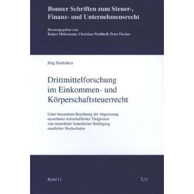 Stalleiken, J: Drittmittelforschung, Taschenbuch von Jörg Stalleiken, Lit Verlag, 978-3-643-10595-0