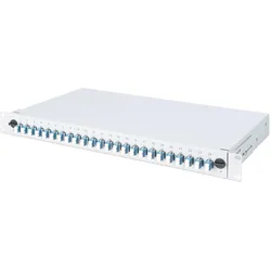 Digitus LWL Spleißbox, 1HE, bestückt, 24x LC DX, OS2
