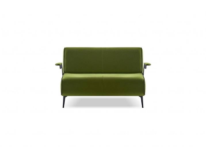 JVmoebel 2-Sitzer Sofa modern olivgrün elegant Leder minimalistisch vielseitig, 1 Teile, Made in Europa