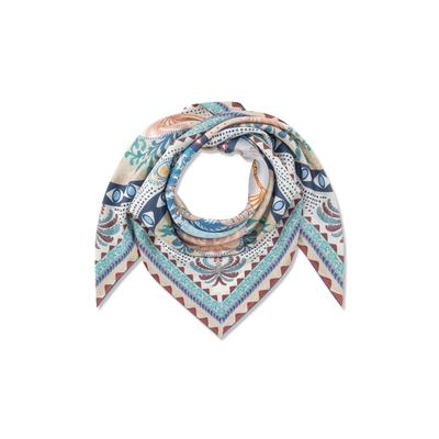 Modetuch CODELLO "Codello Tuch", Damen, blau, Obermaterial: 100% Seide silk., Modetücher, Seiden-Glanz