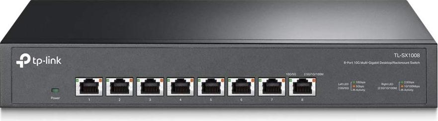TP-Link Omada DS1008X, Unmanaged, 10G Ethernet (100/1000/10000), Rack-Einbau, 1U