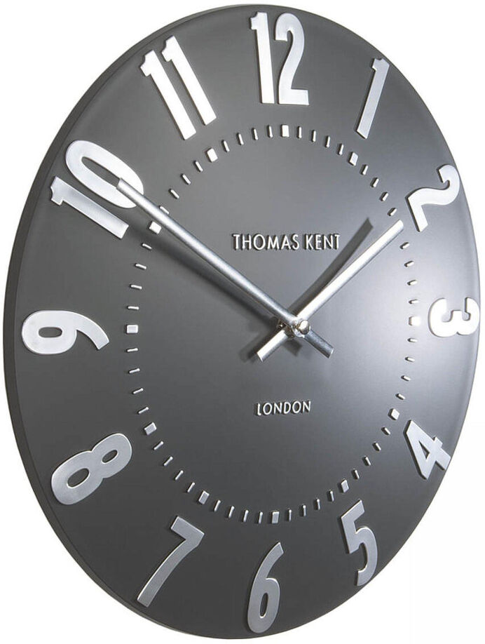 Thomas Kent Mulberry Wall Clock Graphite Small