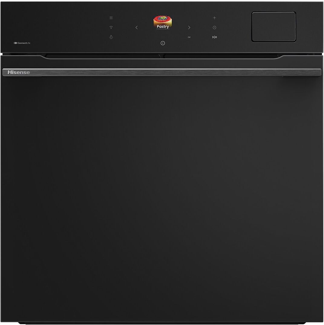 Hisense Horno multifunción pirolítico, 77 litros - BAS614P8B. Negro