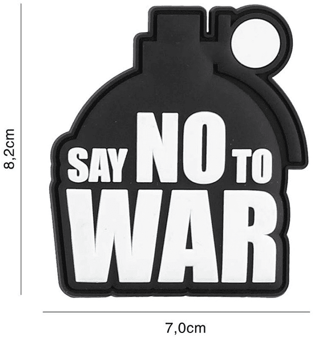 101 INC PVC Patch - Say NO to WAR