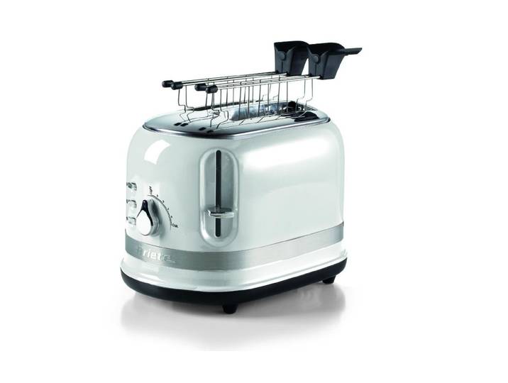 ARIETE Toaster Toaster Vintage ARI-149-MOD-WH , weiss (weiß), B:19cm H:21cm, Toaster, Toaster