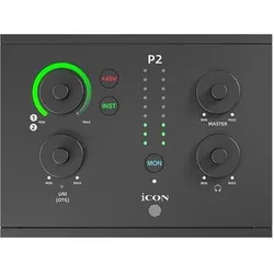 iCON Pro Audio Panel 2 2-in/2-out USB Audio Interface (USB), Audio Interface, Schwarz
