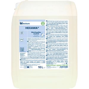 Dreiturm Weichspüler HEXAWA neutral, ohne Duft- und Farbstoffe, 10 Liter, 200 Waschladungen