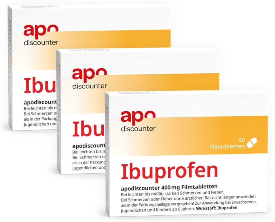 Ibuprofen 400 mg Schmerztabletten von apodiscounter