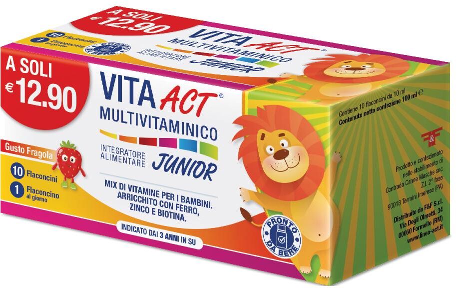 F&F Srl Vita Act Multivitaminico Junior. 10 Flaconcini