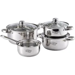 Topf-Set CASSEL 4-teilig - silber