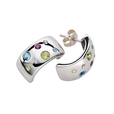 Paar Ohrstecker LADY, silber (silber 925), Ohrringe, Damen, Silber 925 (Sterlingsilber)