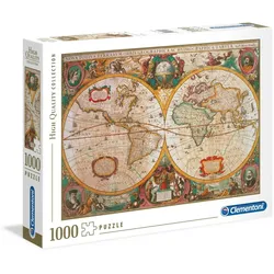 Clementoni - High Quality Collection Puzzle - Alte Karte (1000 Teile)