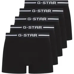 G-STAR Herren Boxershorts, 5er Pack - HEMLOCK, Trunks, Cotton Stretch Schwarz / L