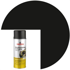 Nigrin Lackspray 74117, schwarz, hitzebeständig, schützt Motor und Auspuff vor Rost, 400 ml