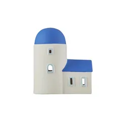 HOME STORY LED Haus   ¦ weiß ¦ Porzellan,Kunststoff ¦ Maße (cm): B: 8 H: 15,2