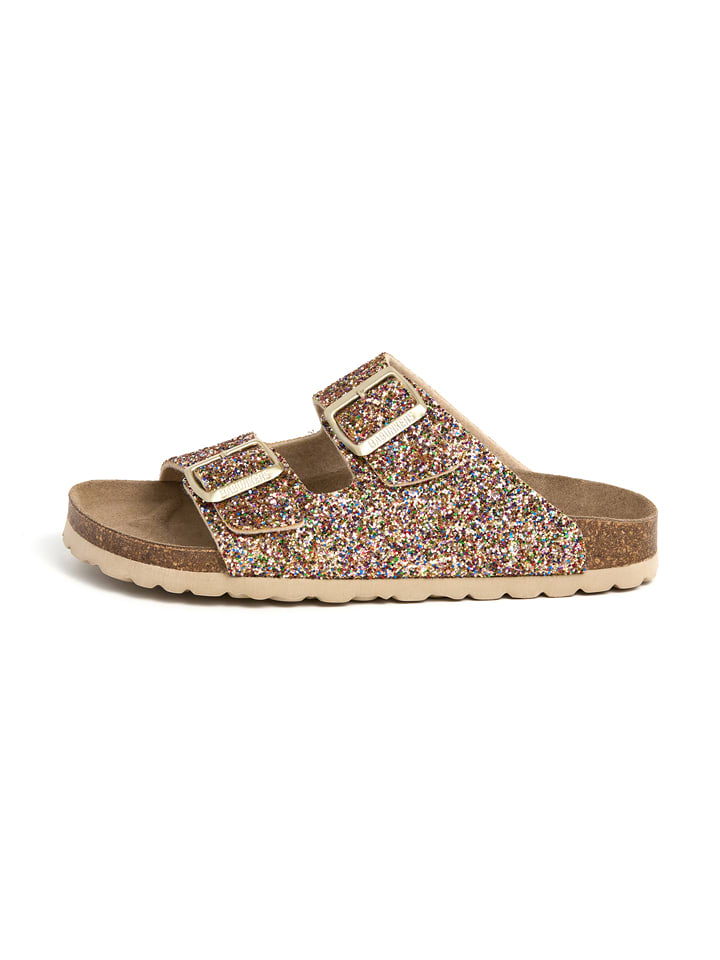 BABUNKERS Family Pantoletten in Gold - 39