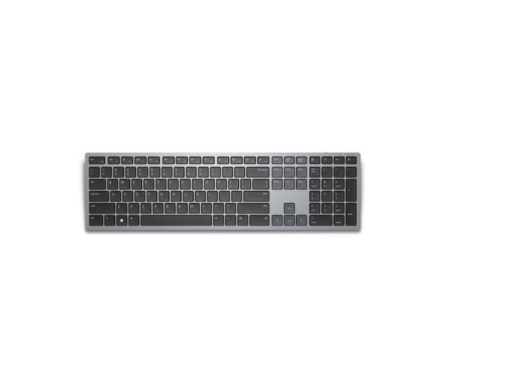 DELL KB700, Taille réelle (100 %), Bluetooth, AZERTY, Gris KB700-GY-R-FR